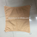 Beige Sun shade sails with strong white rope for garden, carpark